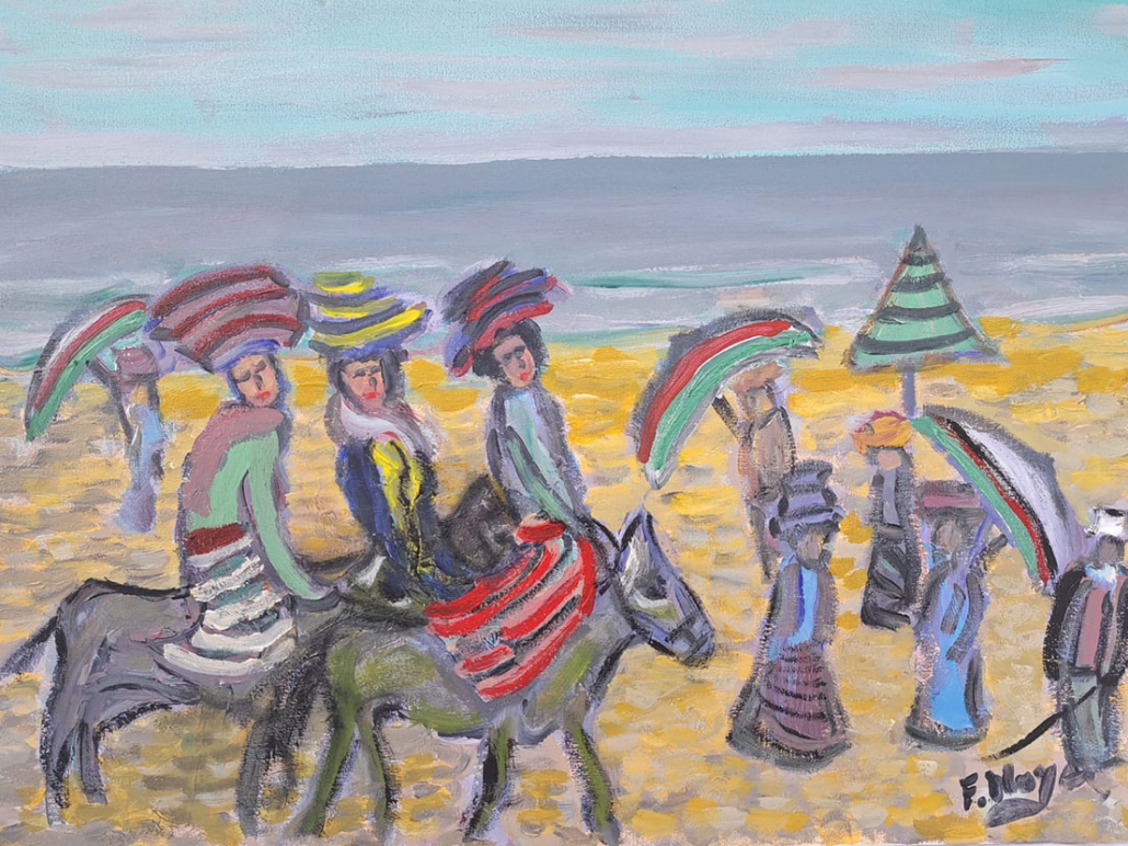 Ezeltje rijden Ezeltje rijden langs het strand